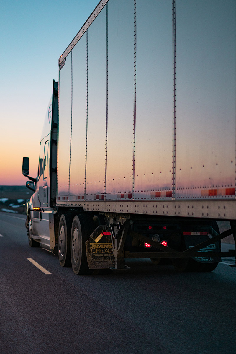 side of a truck