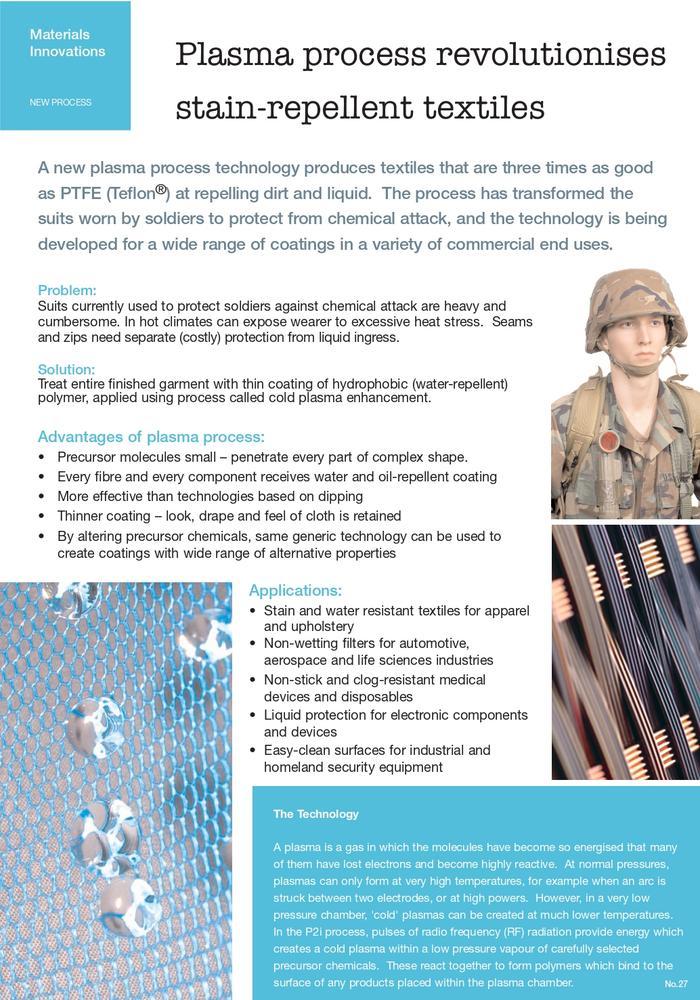 Image of poster exploring coated textiles