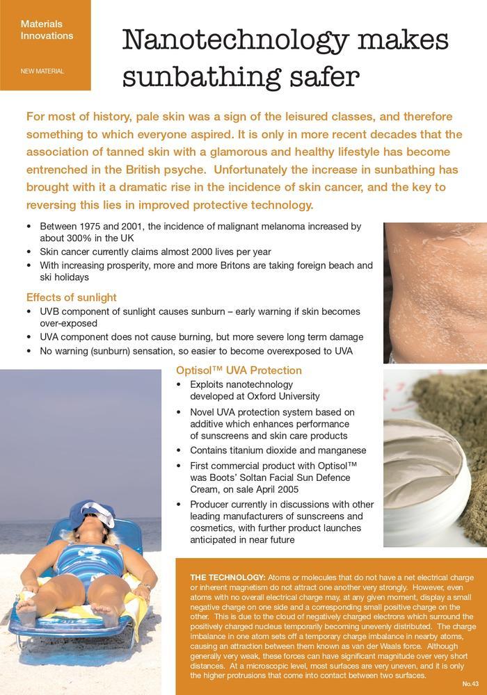 image of poster on sunscreen