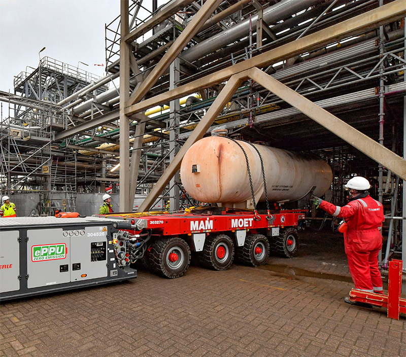 Moving the production vessel