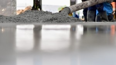 Concrete pour onsite