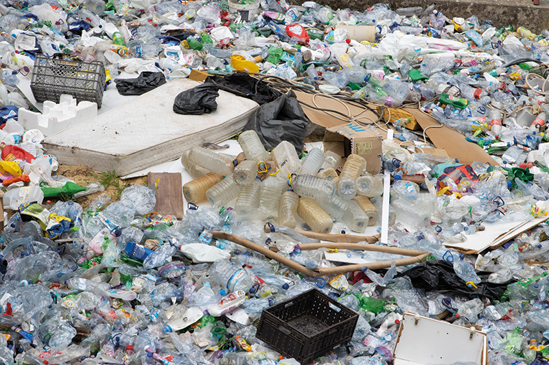 Stock image of plastic waste