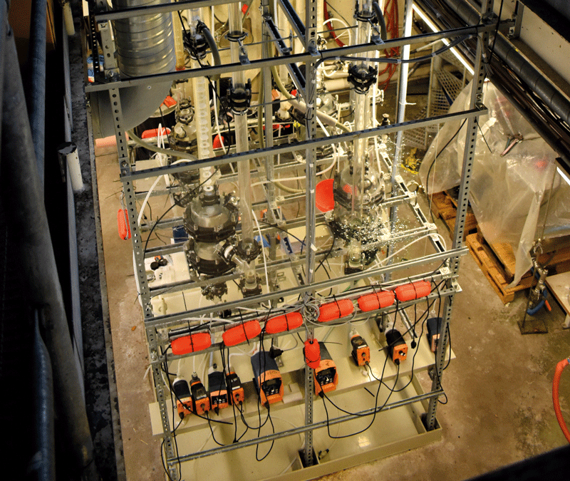 The pilot plant at Chalmers University, Sweden, used for electric vehicle battery research