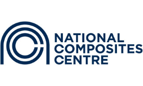National composites centre logo, image to left, text to right