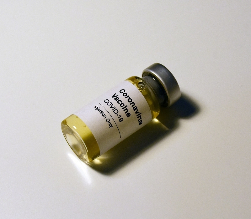 Vial of vaccine