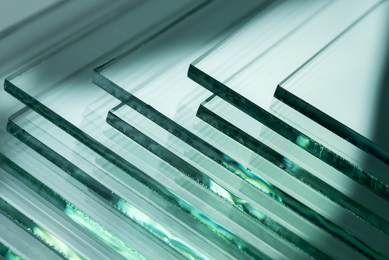 Glass sheets of different thicknesses and sizes