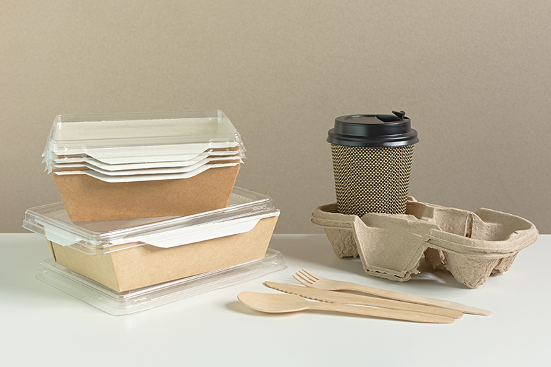 Stock image of various food packaging designs