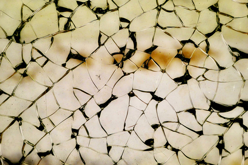 fractured material