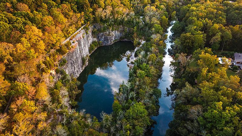 Old quarry, Chattanooga, USA