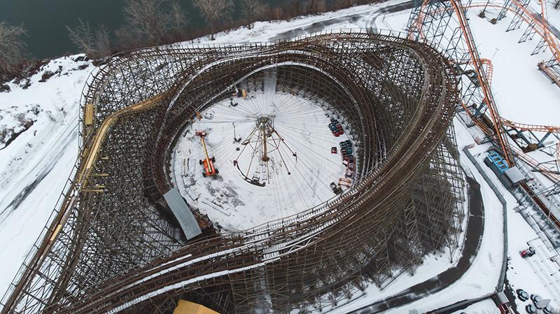 Rollercoaster from above