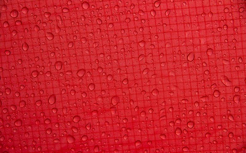 Red surface with droplets