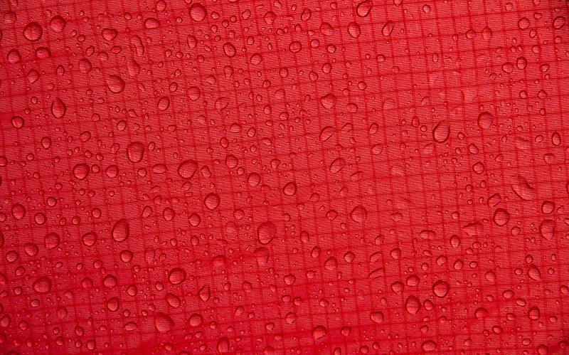Red surface with droplets