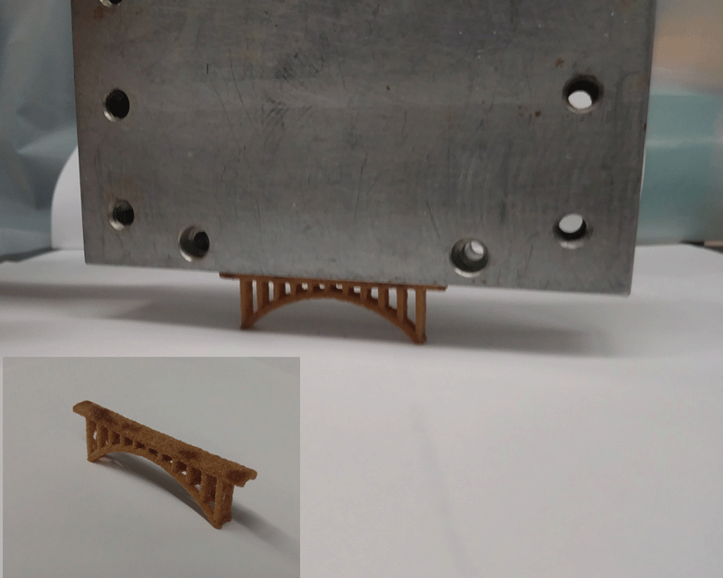 The 3D-printed sand bridge that at 6.5cm can hold 300 times its own weight