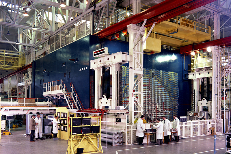 Historical picture of the BEPO reactor