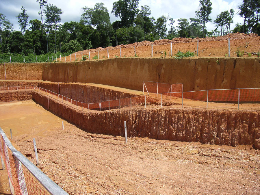 Layers of Belterra clay