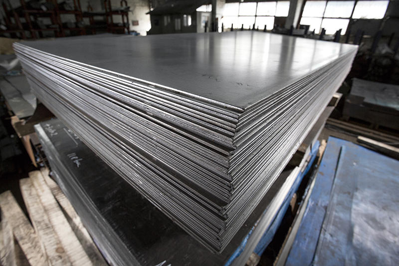 steel sheets in a manufacturing environment