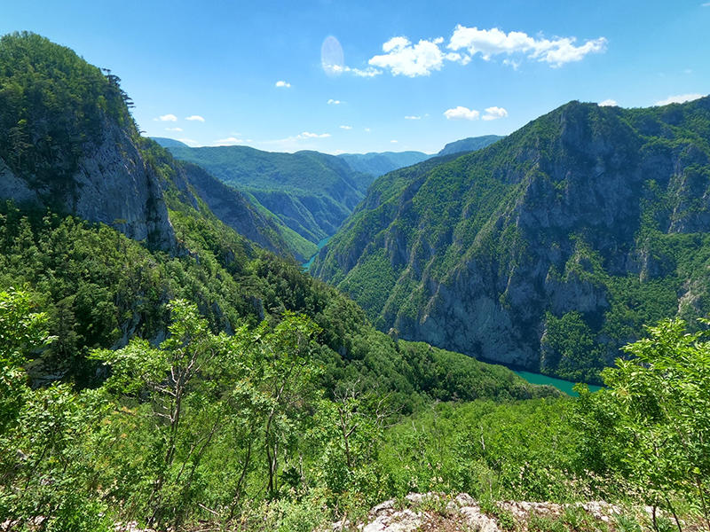 View over the Drina river canyon, Serbia