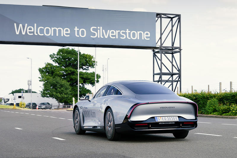VISION EQXX arrives at Silverstone